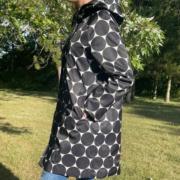 kate spade Jackets Coats Kate Spade Raincoat Size L Polka Dots Poshmark